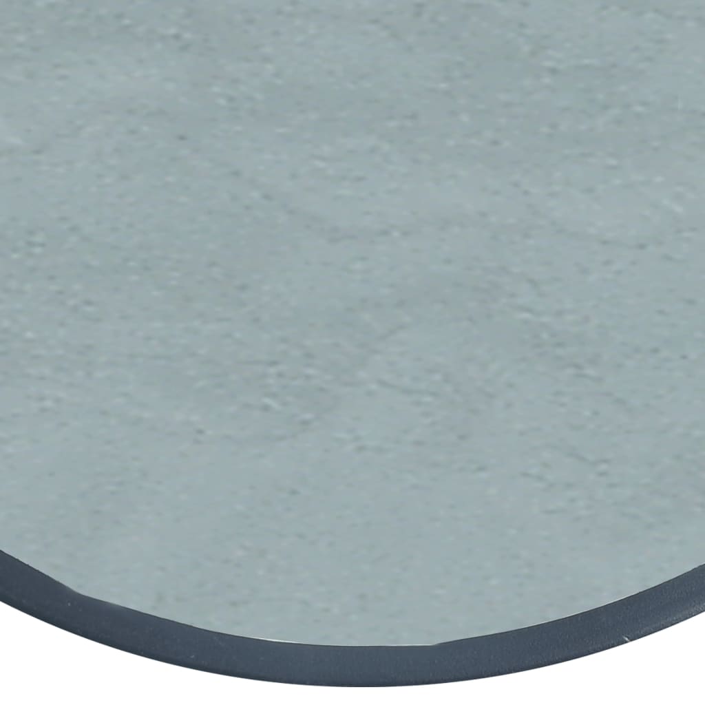 vidaXL Bistro Table Black 40x46 cm Steel and Glass