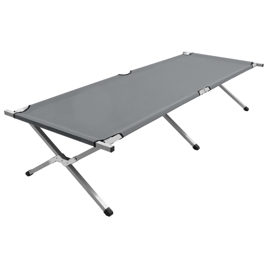 vidaXL Camping Bed 210x80x48 cm XXL Grey