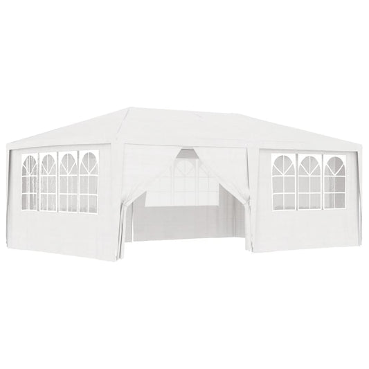 vidaXL Professional Party Tent with Side Walls 4x6 m White 90 g/m²