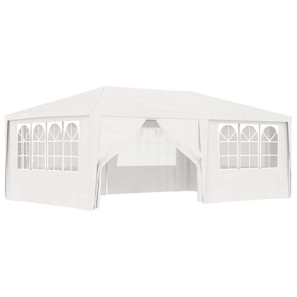 vidaXL Professional Party Tent with Side Walls 4x6 m White 90 g/m²