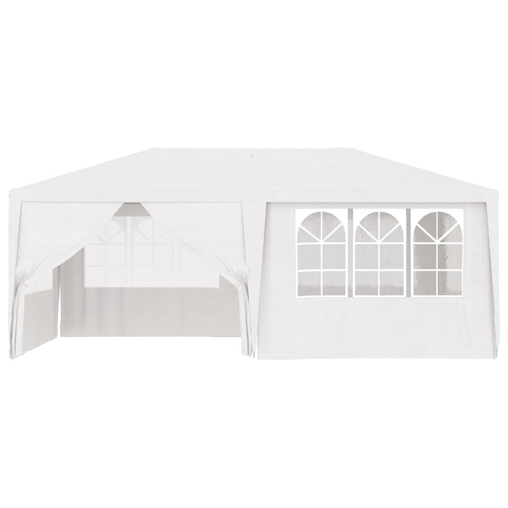 vidaXL Professional Party Tent with Side Walls 4x6 m White 90 g/m²