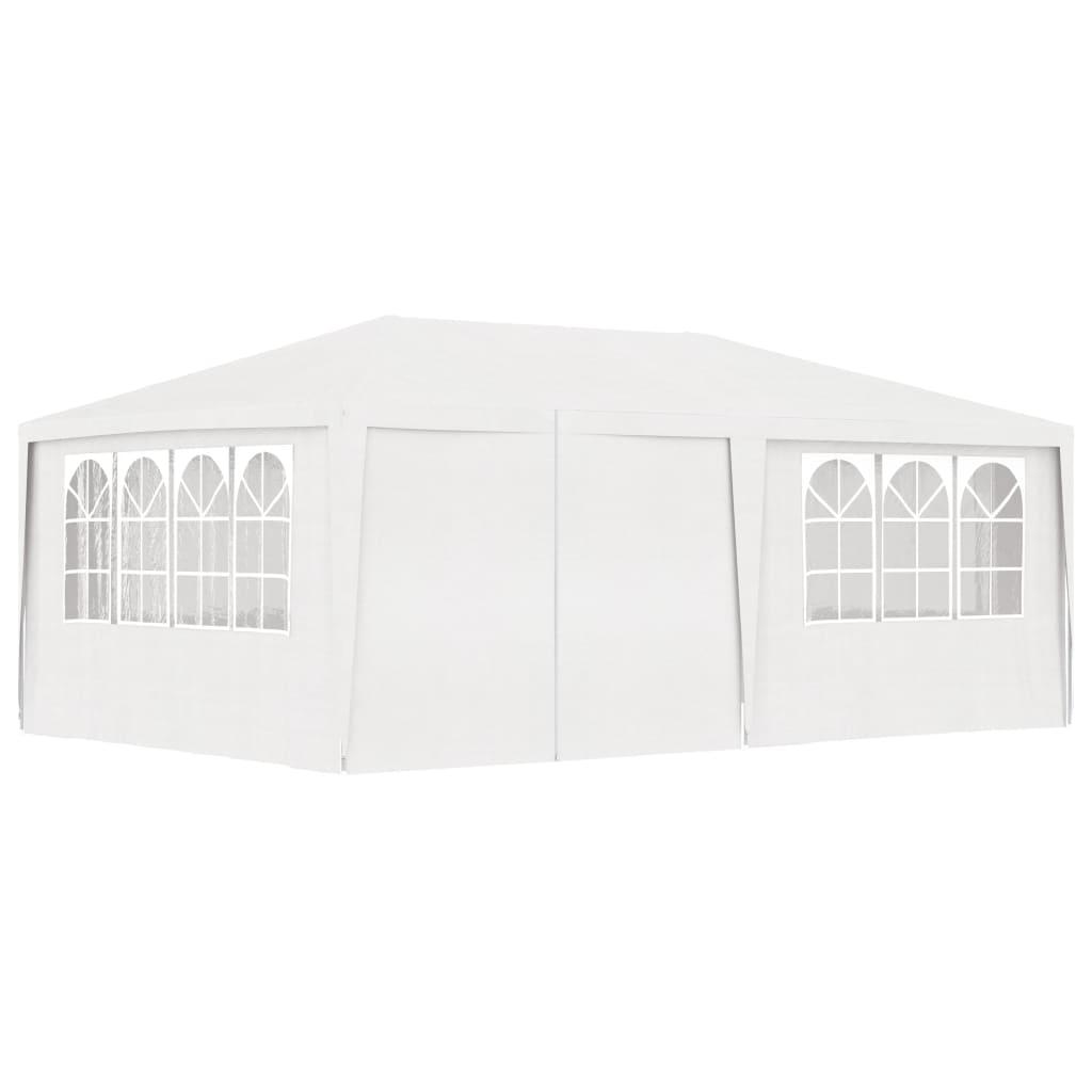 vidaXL Professional Party Tent with Side Walls 4x6 m White 90 g/m²