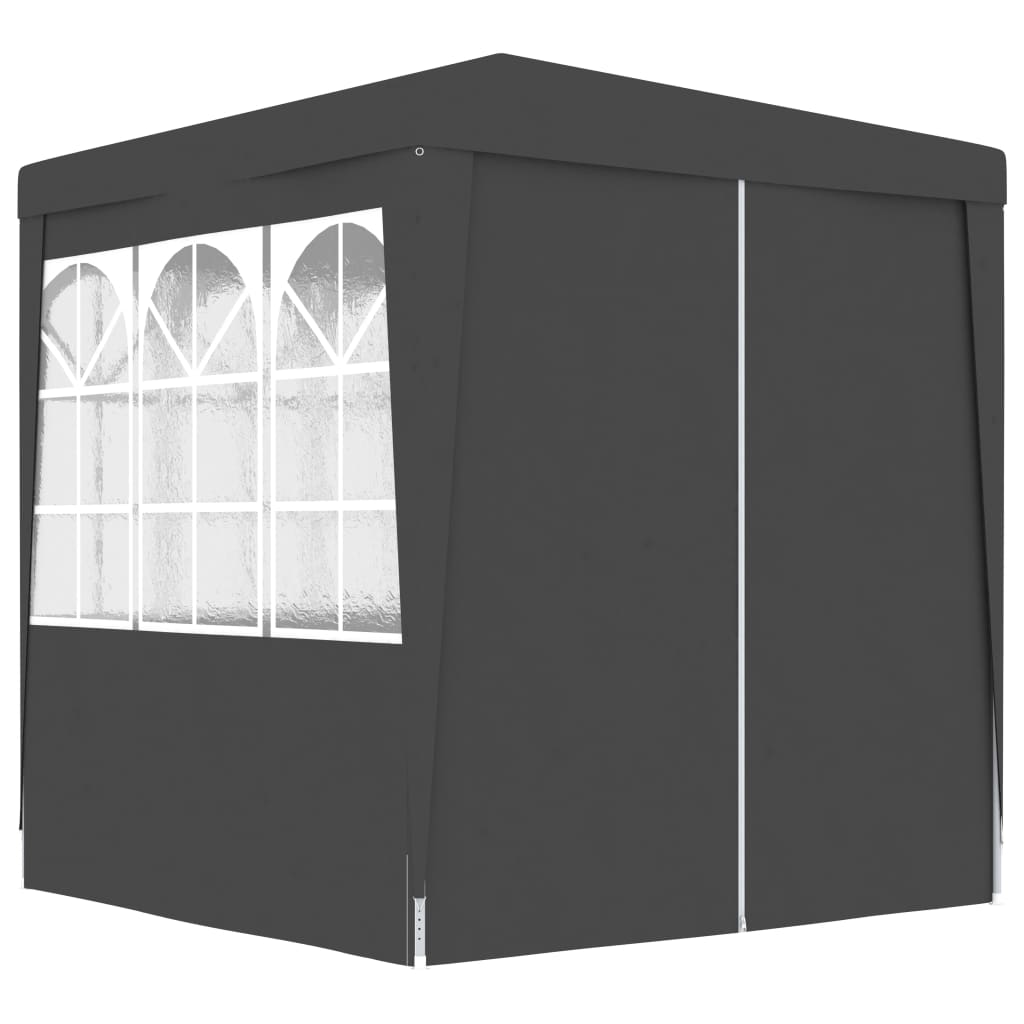 vidaXL Professional Party Tent with Side Walls 2x2 m Anthracite 90 g/m²