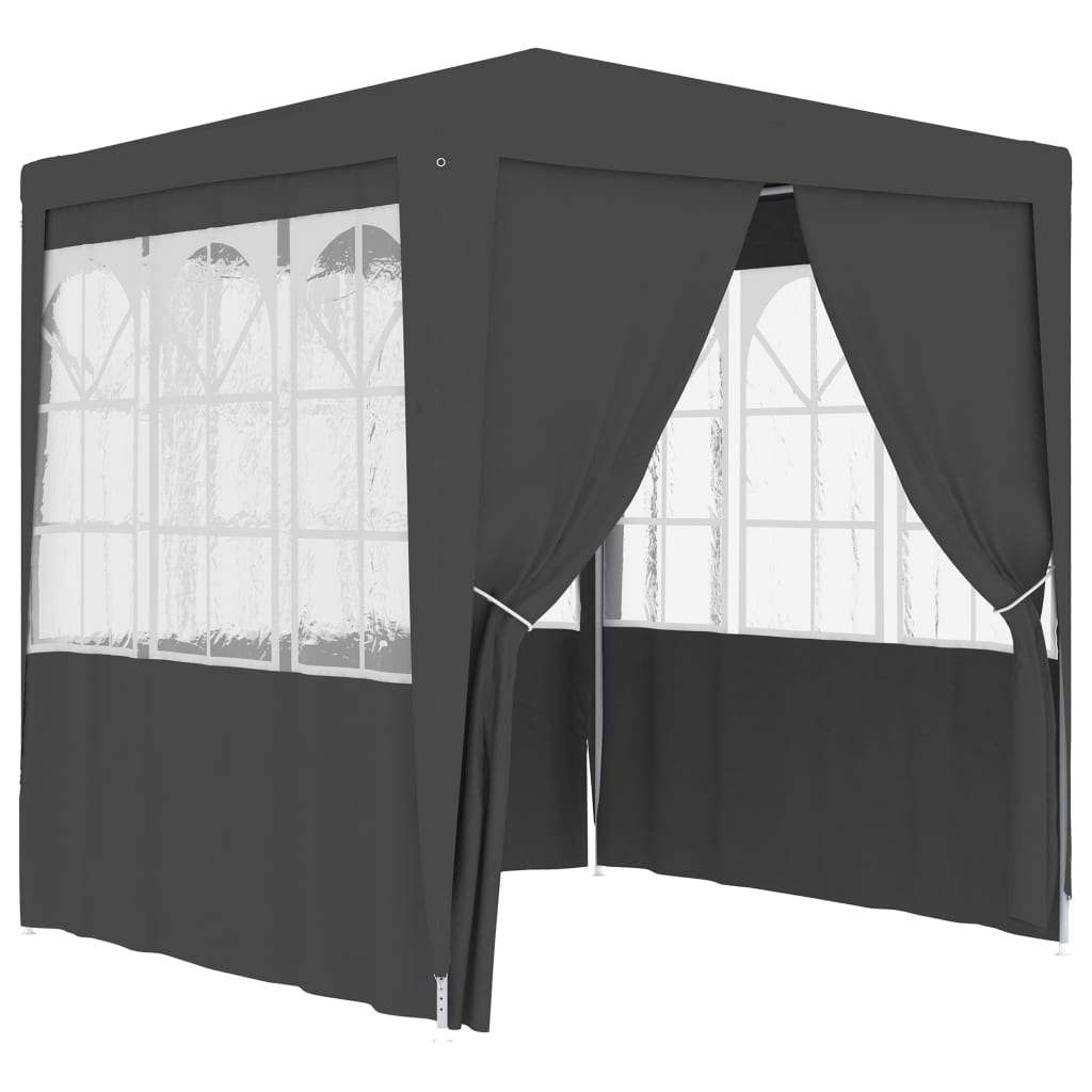 vidaXL Professional Party Tent with Side Walls 2x2 m Anthracite 90 g/m²