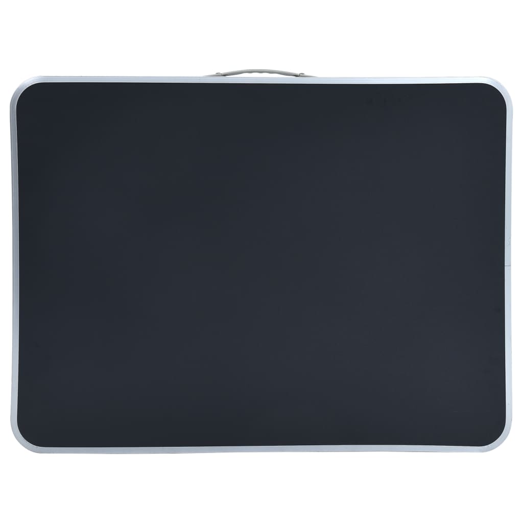 vidaXL Foldable Camping Table with Metal Frame 80x60 cm Grey