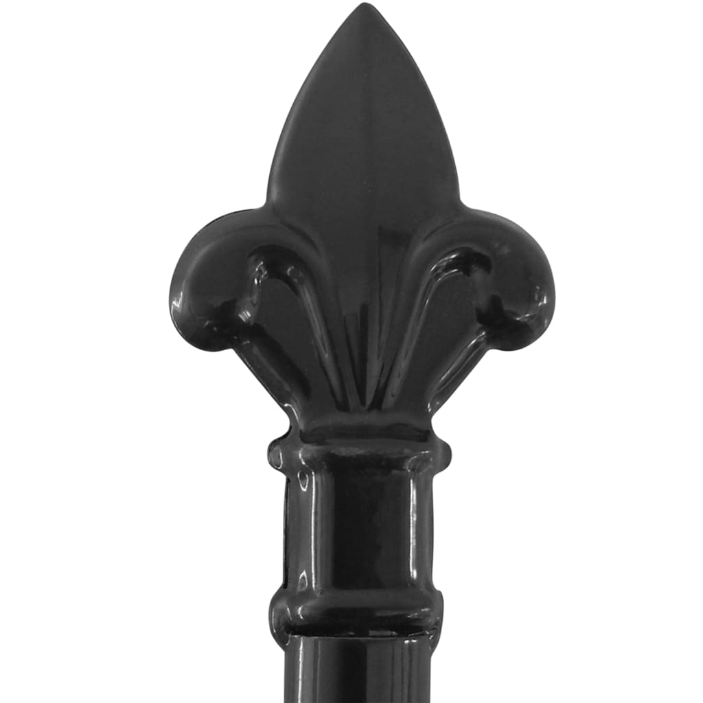 vidaXL Double Door Fence Gate with Spear Top 400x200 cm