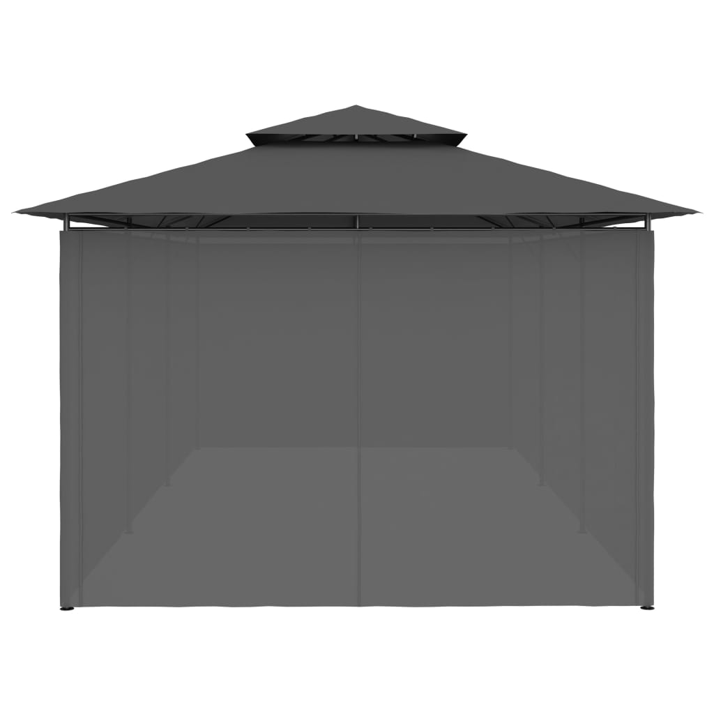 vidaXL Gazebo with Curtains 600x298x270 cm Anthracite