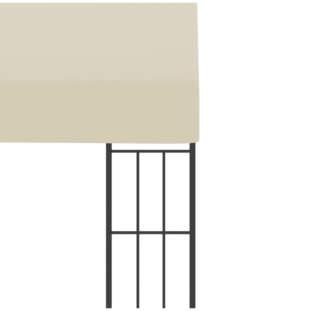 vidaXL Wall-mounted Gazebo 3x3 m Cream Fabric