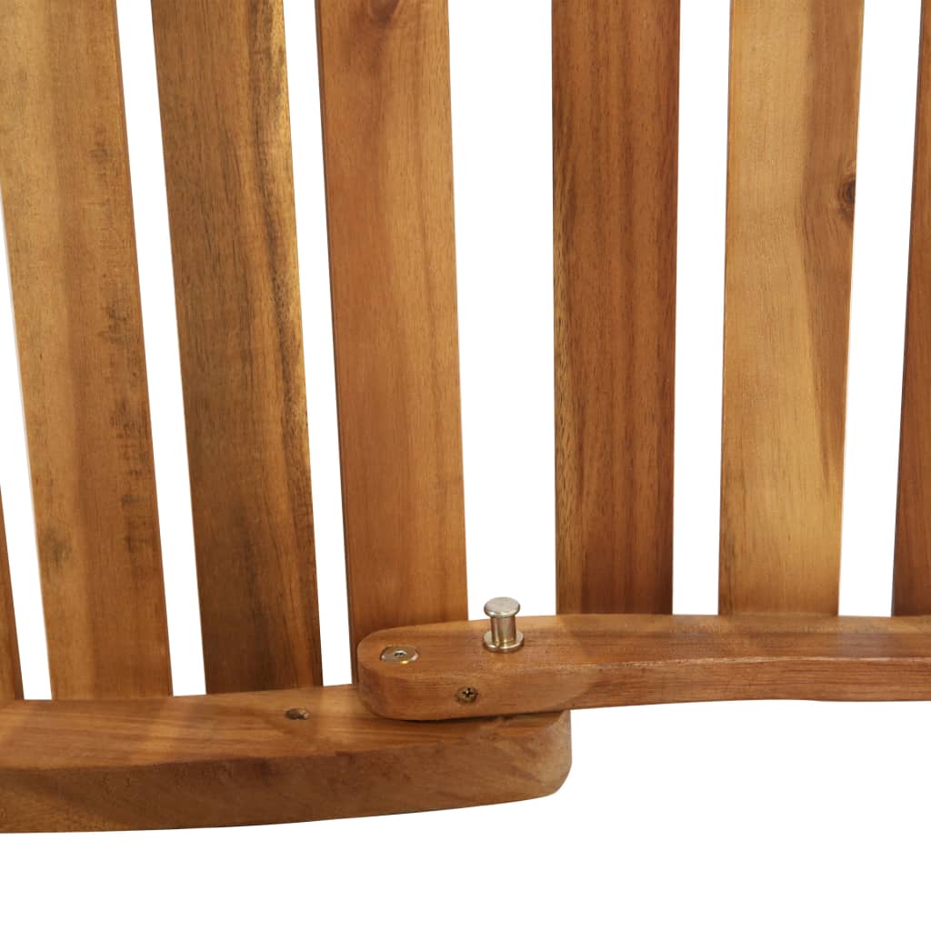 vidaXL Sun Lounger with Cushion Solid Acacia Wood Dark Grey