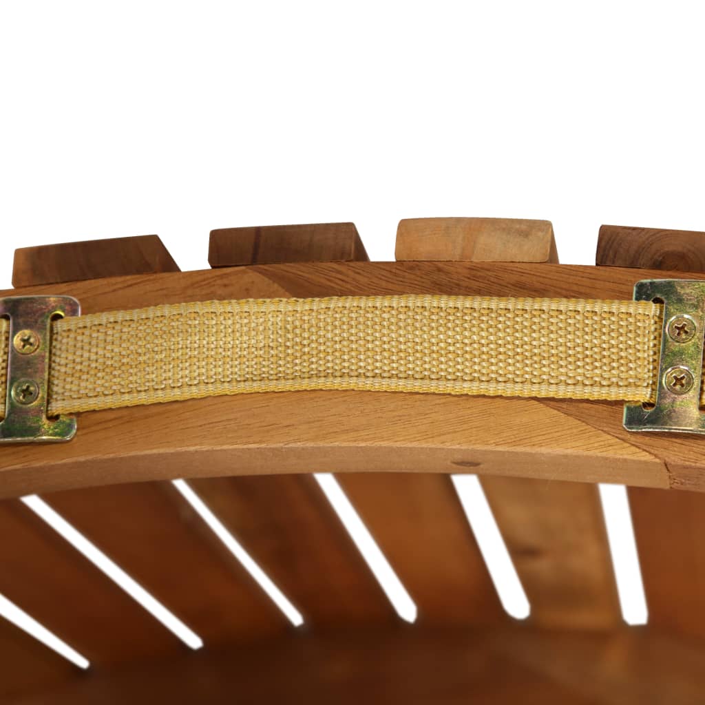 vidaXL Sun Lounger with Cushion Solid Acacia Wood Dark Grey