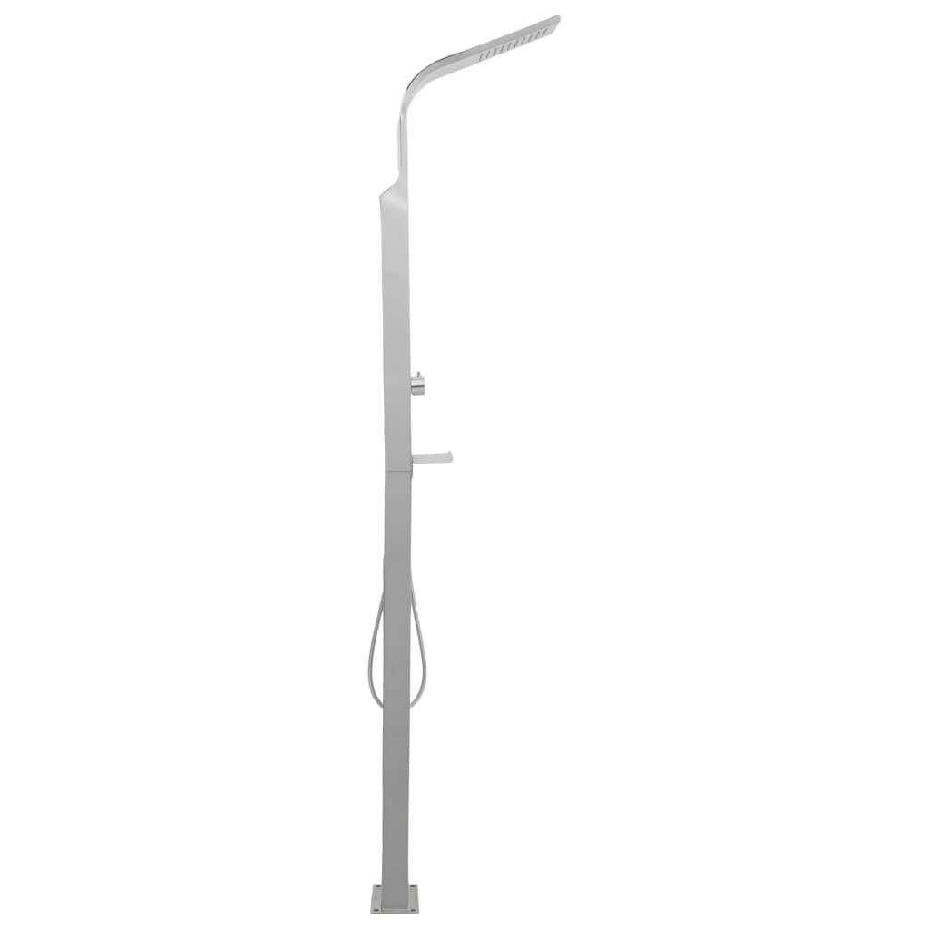 vidaXL Outdoor Shower Stainless Steel Curved