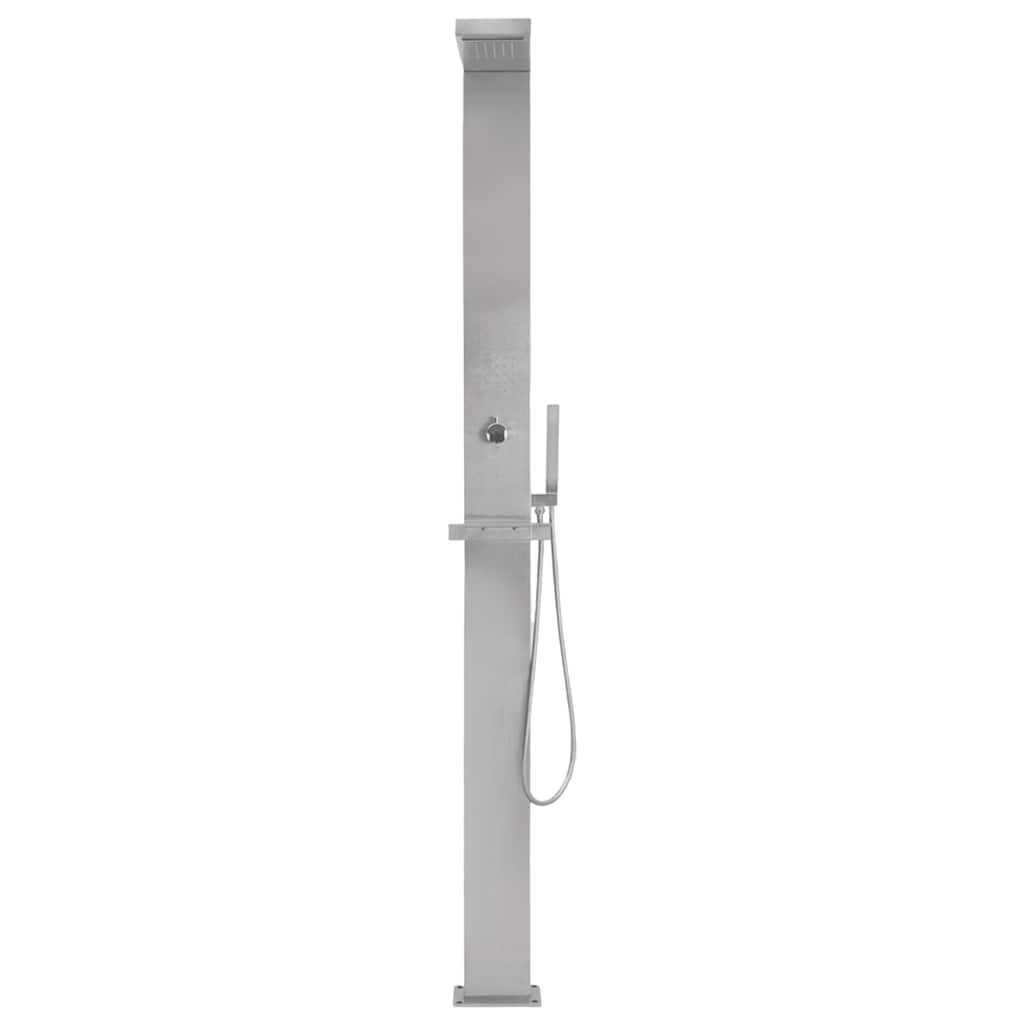 vidaXL Outdoor Shower Stainless Steel Square