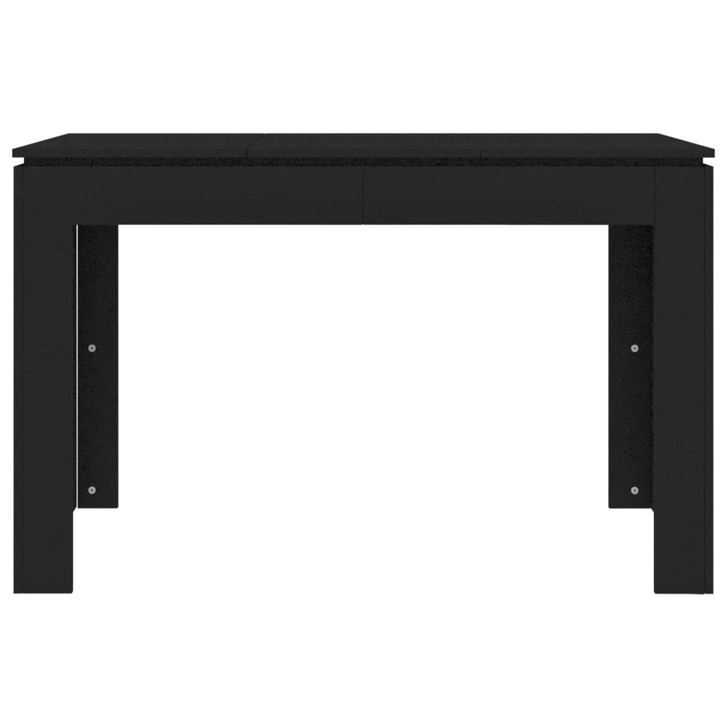 vidaXL Dining Table Black 120x60x76 cm Engineered Wood