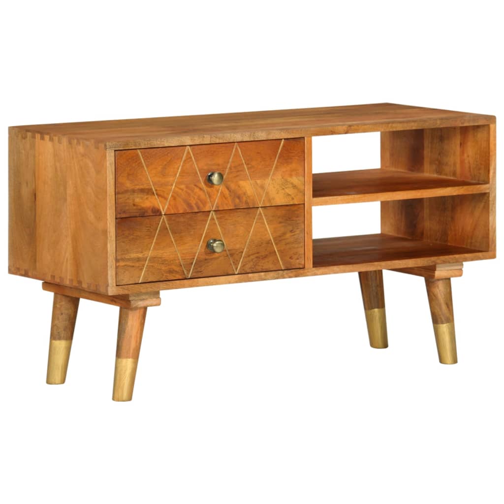 vidaXL TV Cabinet 85x35x47 cm Solid Mango Wood