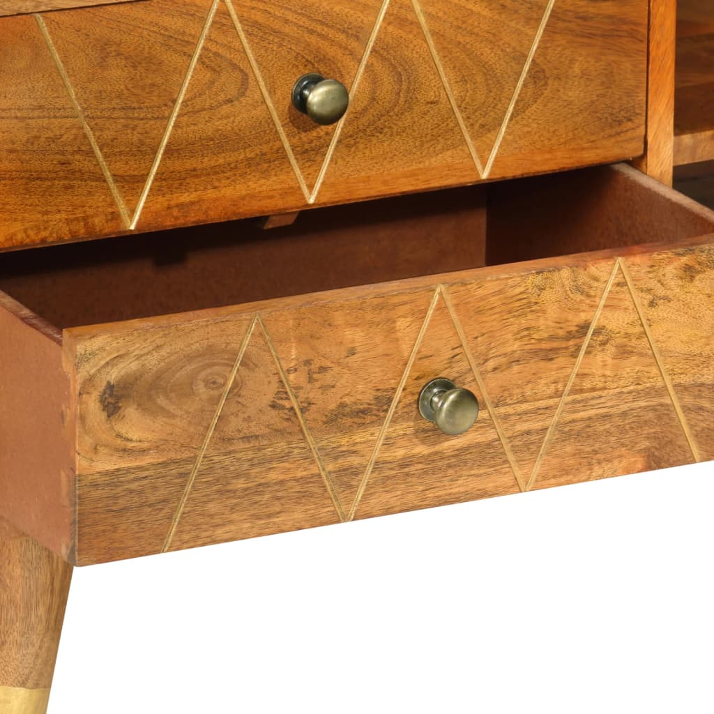 vidaXL TV Cabinet 85x35x47 cm Solid Mango Wood