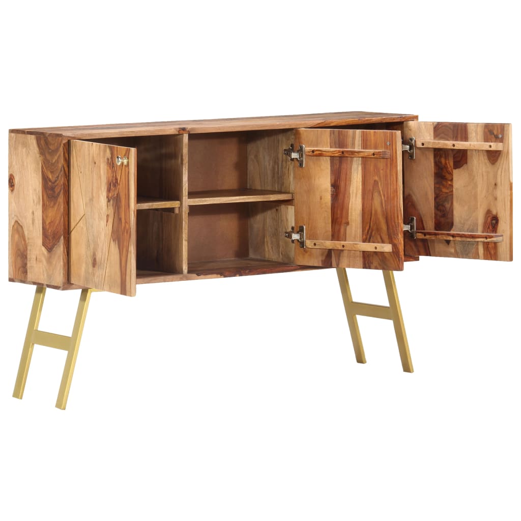 vidaXL Sideboard 118x30x75 cm Solid Sheesham Wood