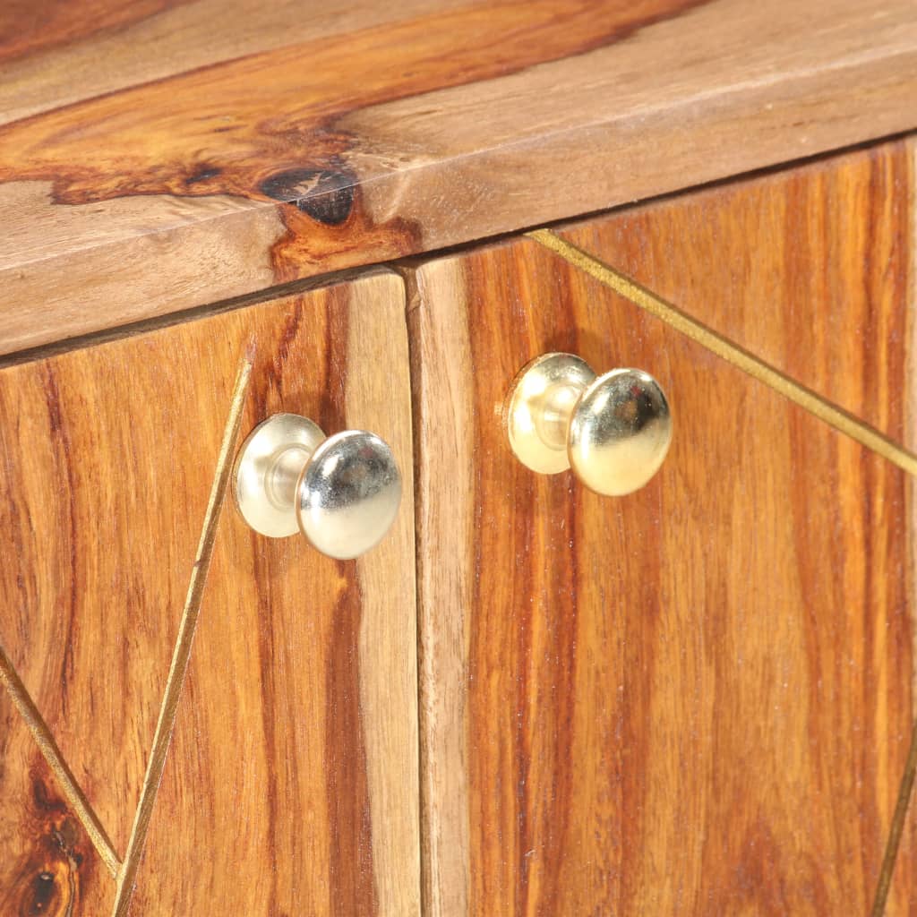 vidaXL Sideboard 118x30x75 cm Solid Sheesham Wood