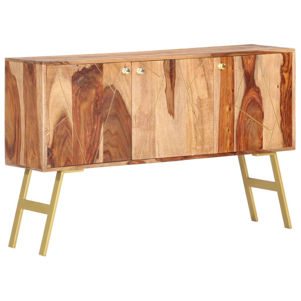 vidaXL Sideboard 118x30x75 cm Solid Sheesham Wood