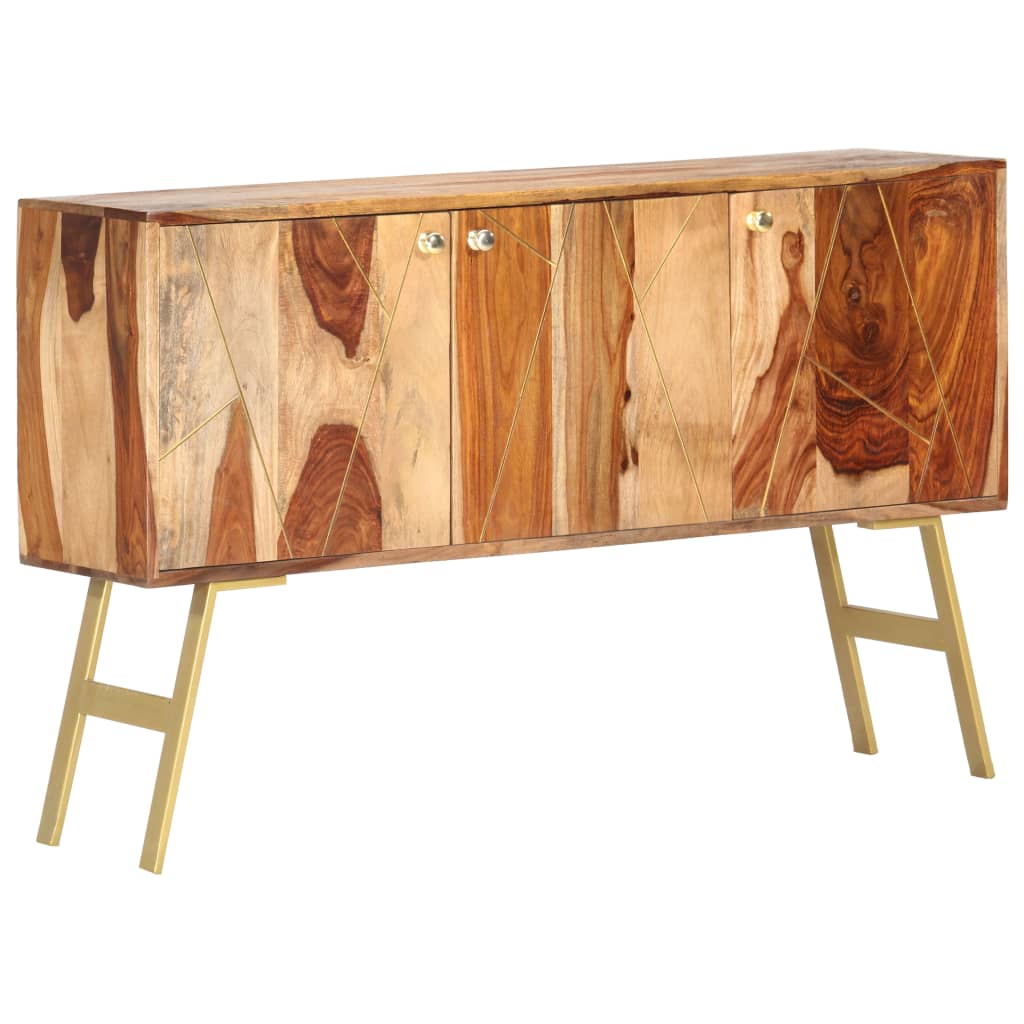 vidaXL Sideboard 118x30x75 cm Solid Sheesham Wood