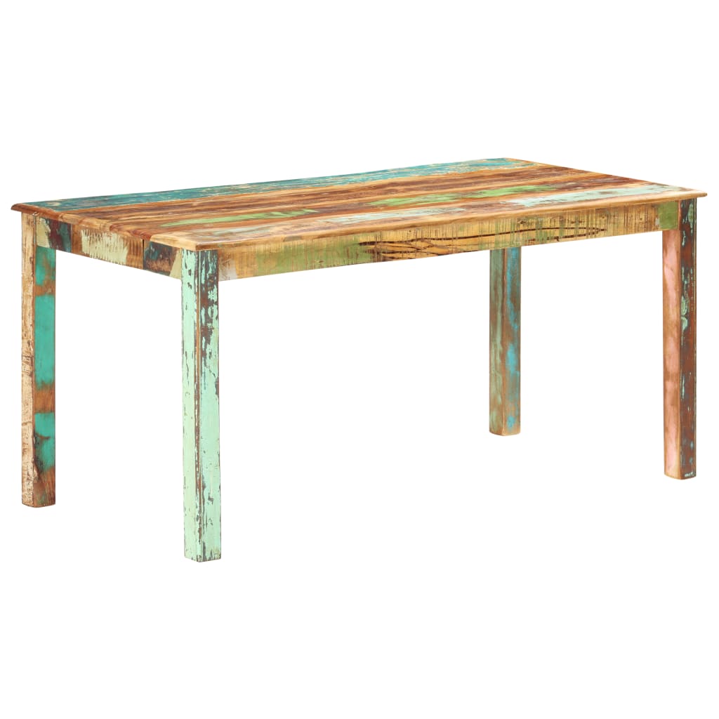 vidaXL Dining Table Solid Reclaimed Wood 160x80x76 cm