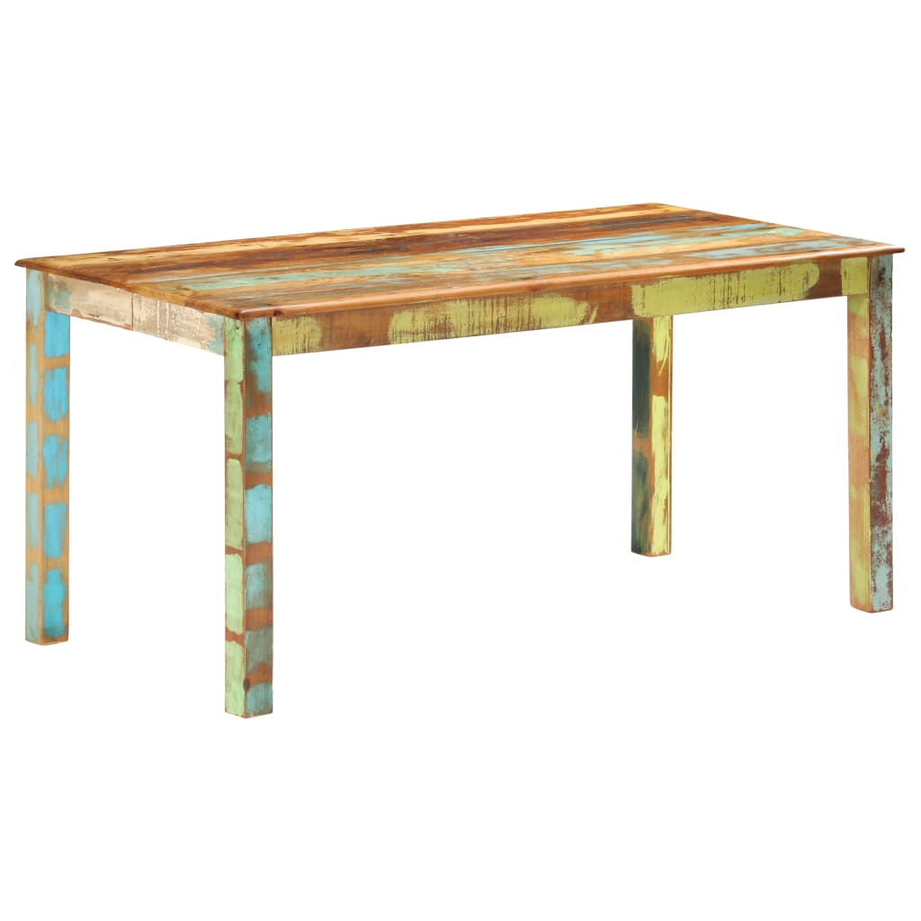 vidaXL Dining Table Solid Reclaimed Wood 160x80x76 cm