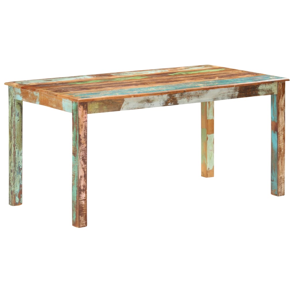 vidaXL Dining Table Solid Reclaimed Wood 160x80x76 cm