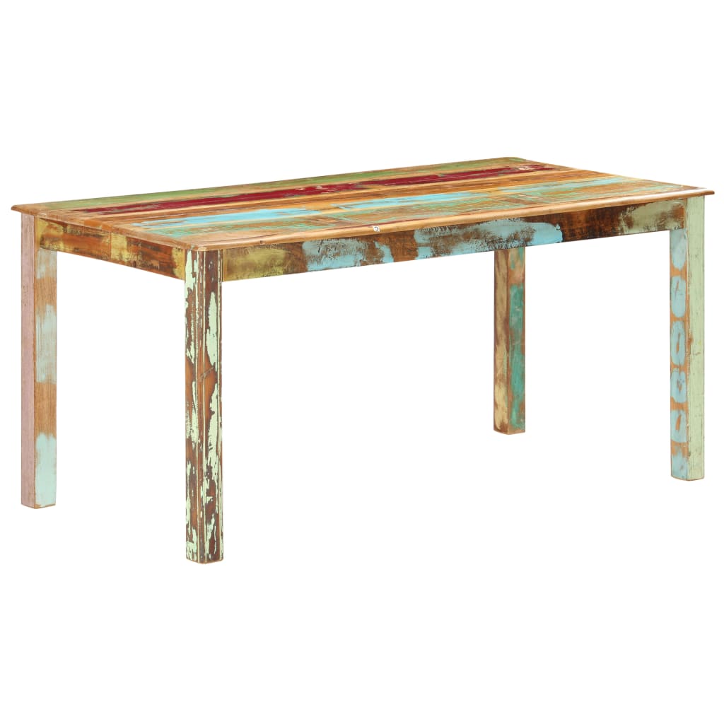 vidaXL Dining Table Solid Reclaimed Wood 160x80x76 cm