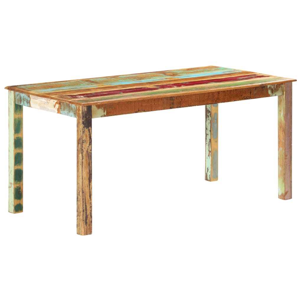 vidaXL Dining Table Solid Reclaimed Wood 160x80x76 cm
