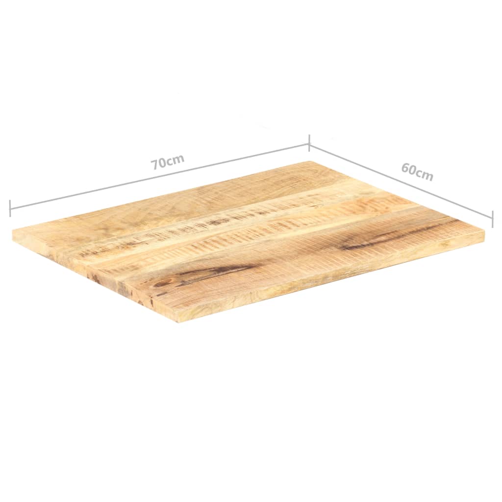 vidaXL Table Top Solid Wood Mango 25-27 mm 70x60 cm