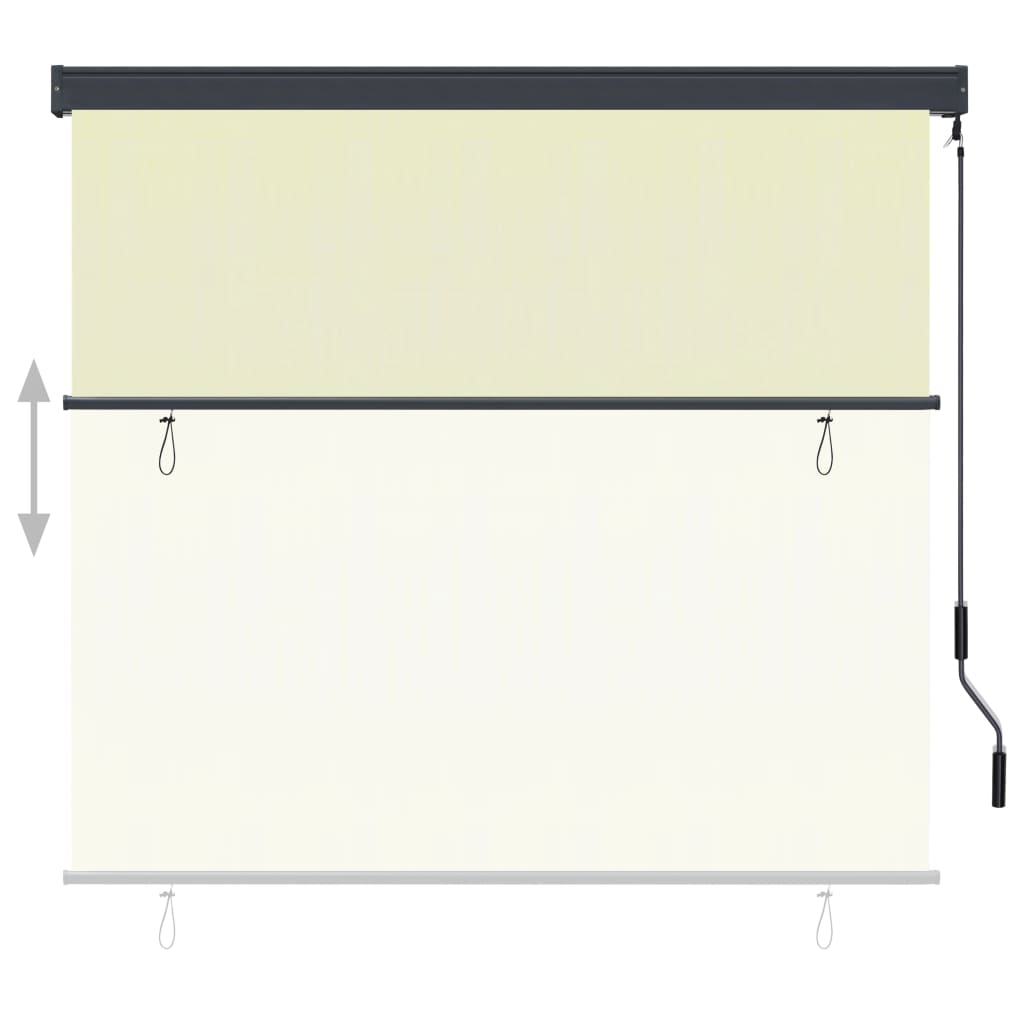 vidaXL Outdoor Roller Blind 170x250 cm Cream