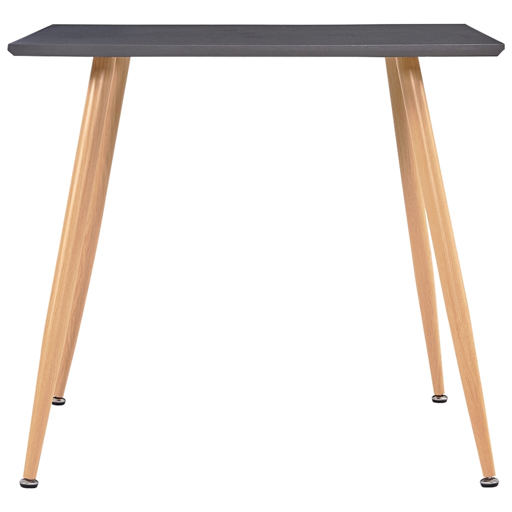 vidaXL Dining Table Grey and Oak 80.5x80.5x73 cm MDF