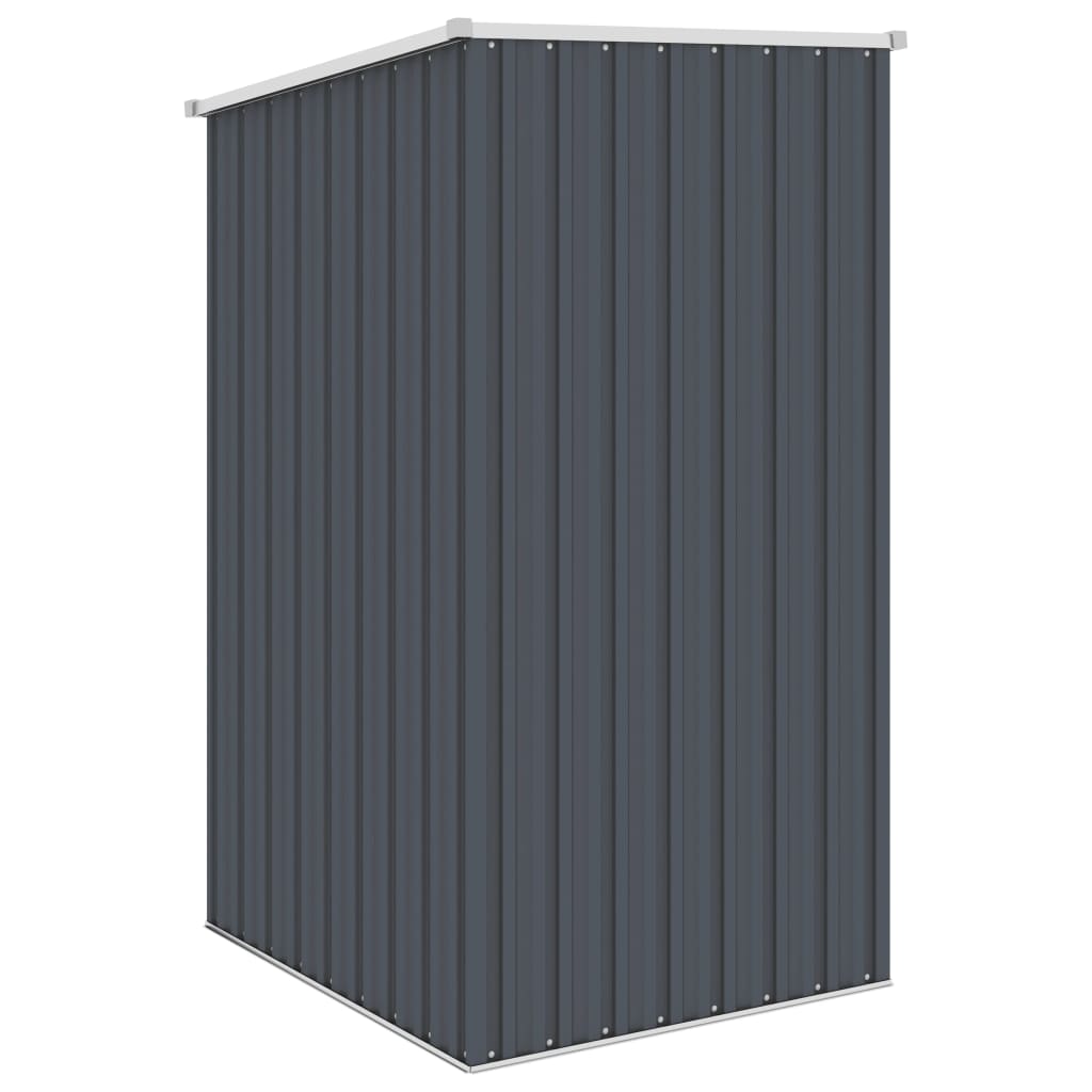 vidaXL Garden Shed Anthracite 87x98x159 cm Galvanised Steel