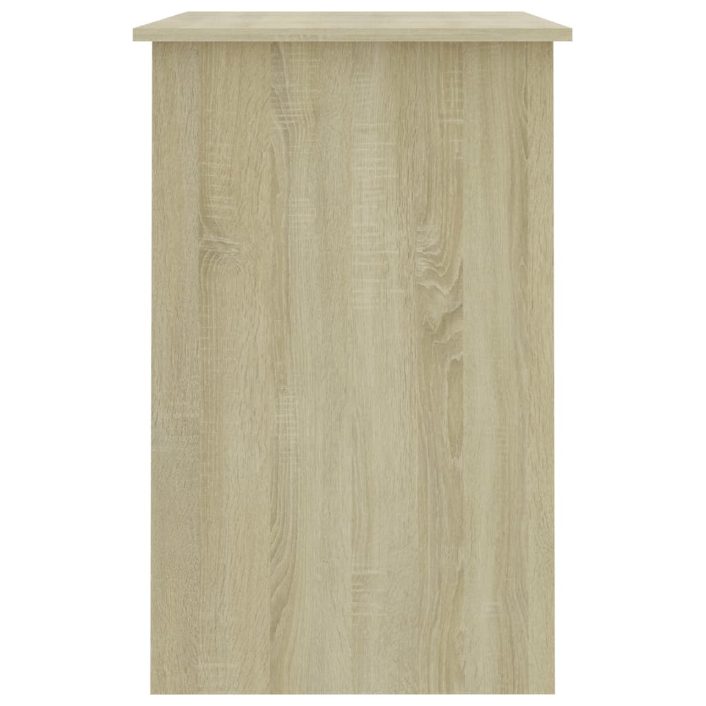 vidaXL Desk Sonoma Oak 100x50x76 cm Engineered Wood