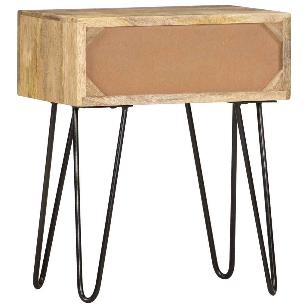 vidaXL Bedside Cabinet 40x30x50 cm Solid Mango Wood