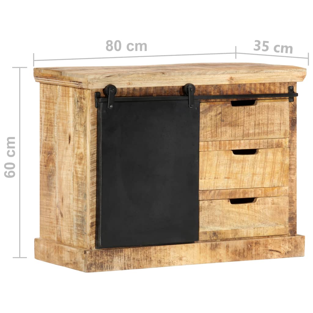 vidaXL Sideboard 80x30x60 cm Solid Mango Wood