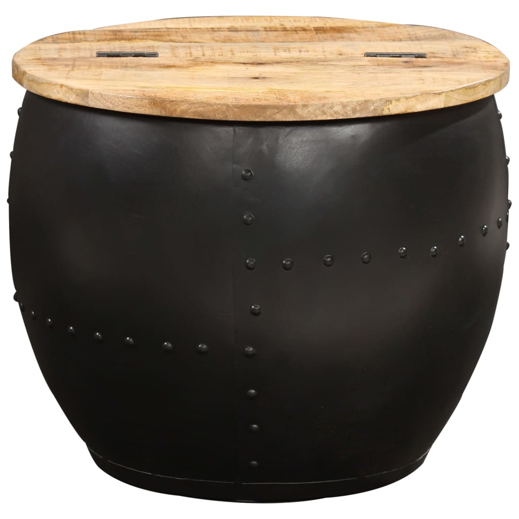 vidaXL Coffee Table Round 53x43 cm Solid Mango Wood