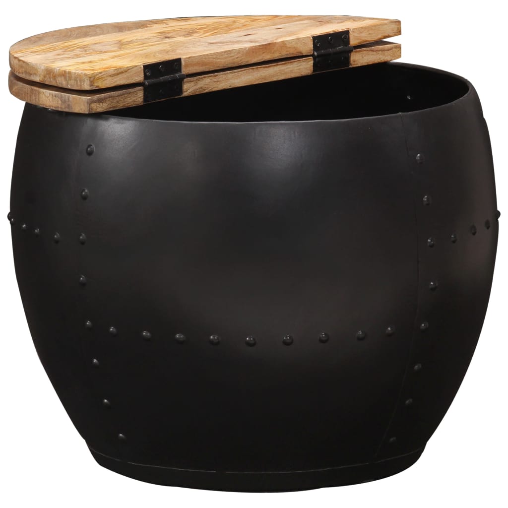 vidaXL Coffee Table Round 53x43 cm Solid Mango Wood