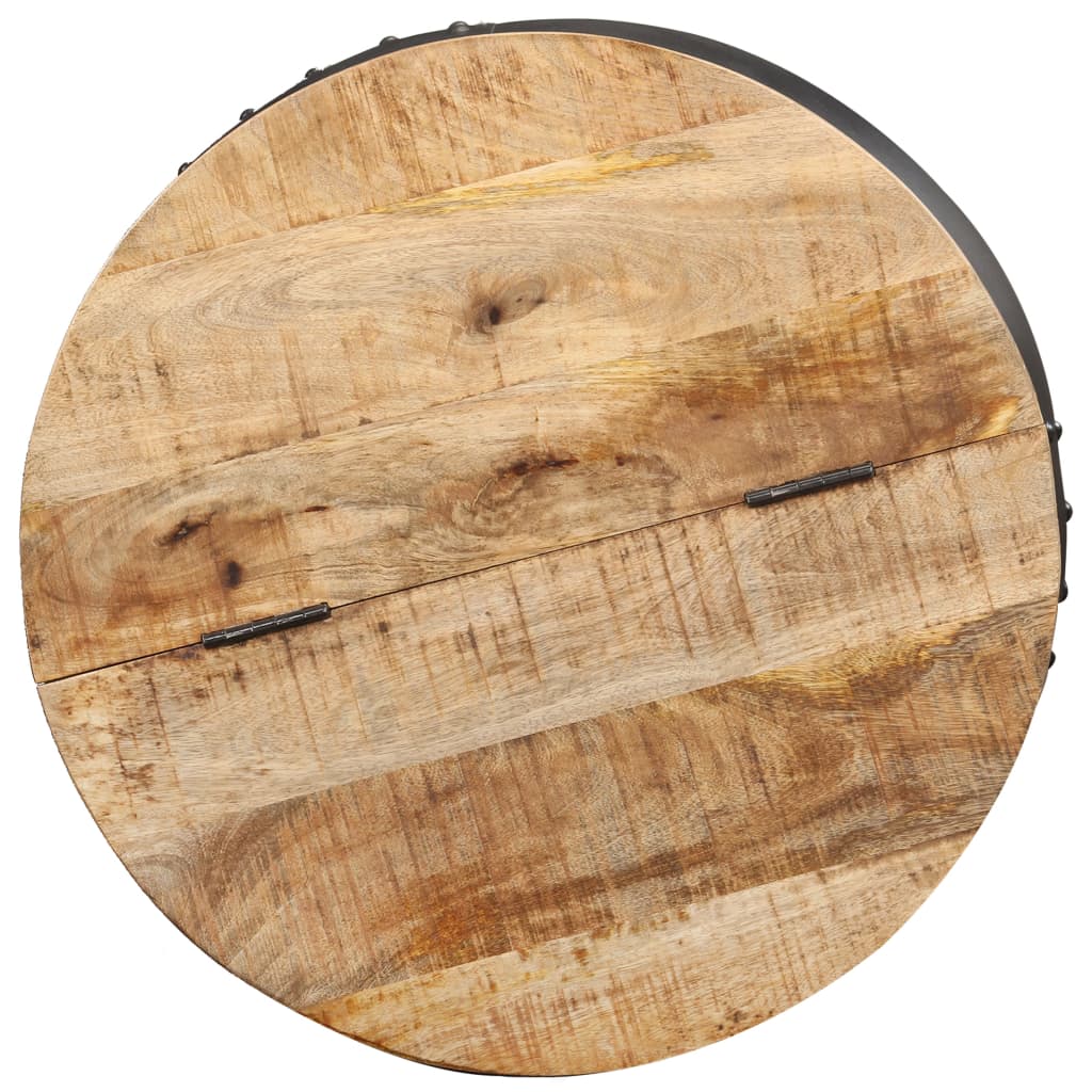 vidaXL Coffee Table Round 53x43 cm Solid Mango Wood