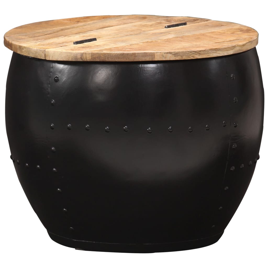 vidaXL Coffee Table Round 53x43 cm Solid Mango Wood