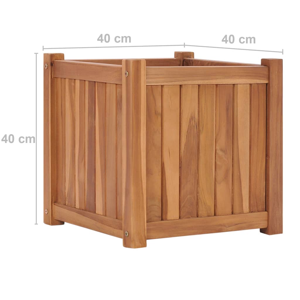 vidaXL Raised Bed 40x40x40 cm Solid Teak Wood