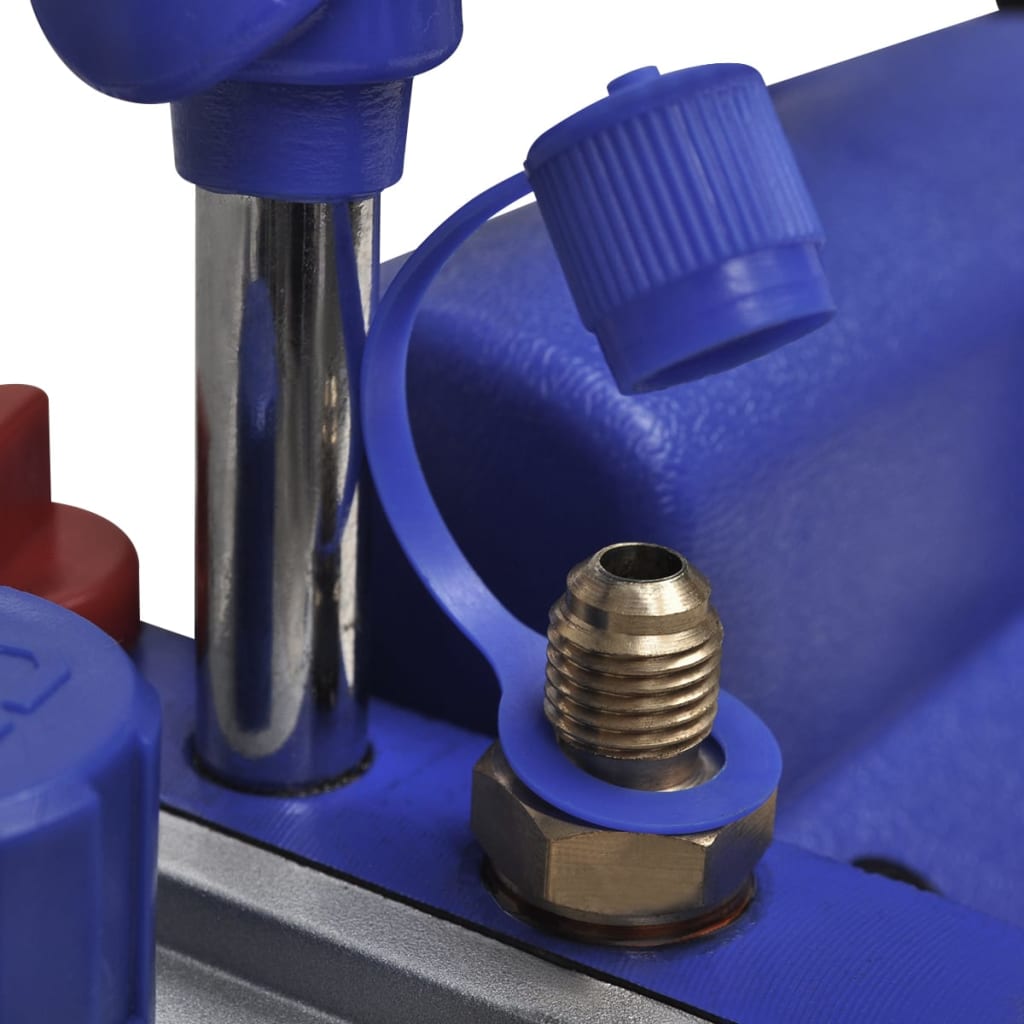 vidaXL Single Stage Vacuum Pump with 2-Way Manifold Gauge Set