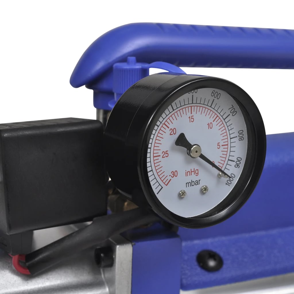 vidaXL Single Stage Vacuum Pump with 2-Way Manifold Gauge Set