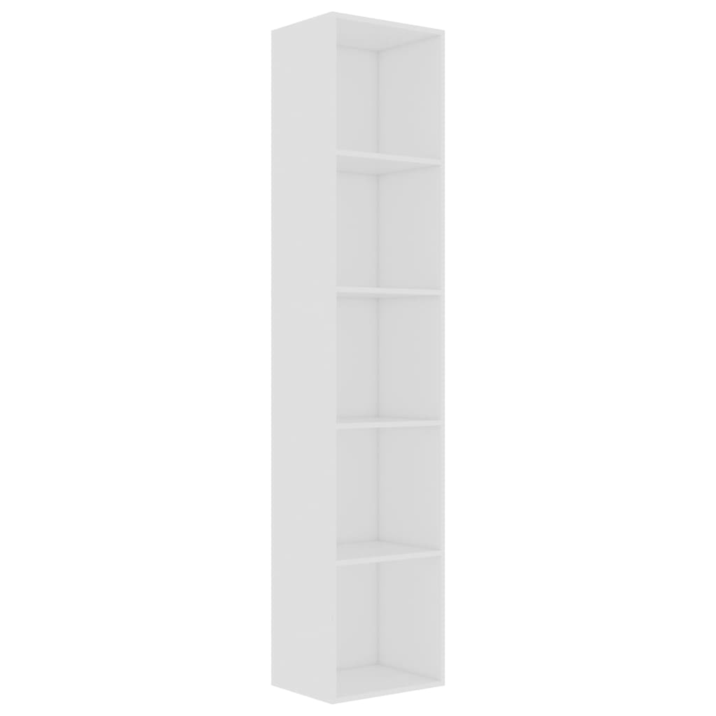 vidaXL Book Cabinet White 40x30x189 cm Engineered Wood