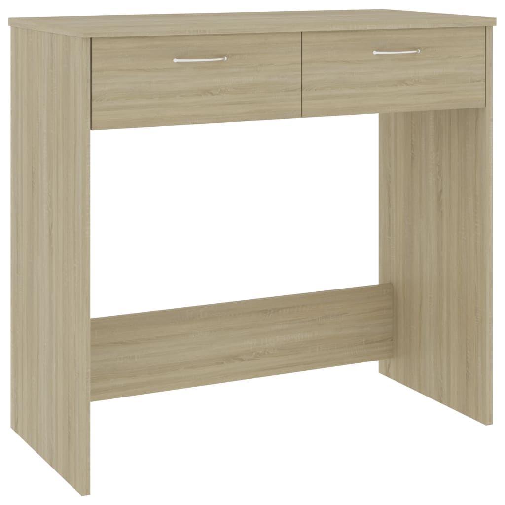 vidaXL Desk Sonoma Oak 80x40x75 cm Engineered Wood