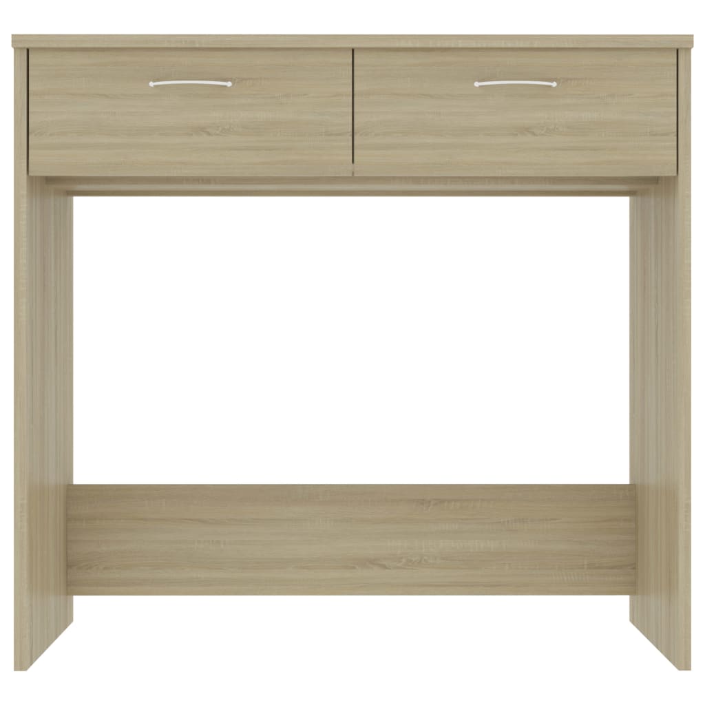 vidaXL Desk Sonoma Oak 80x40x75 cm Engineered Wood