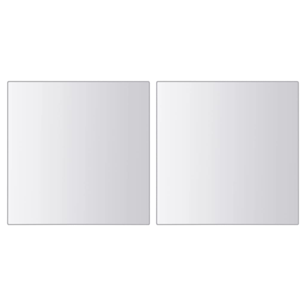 vidaXL 48 pcs Mirror Tiles Square Glass