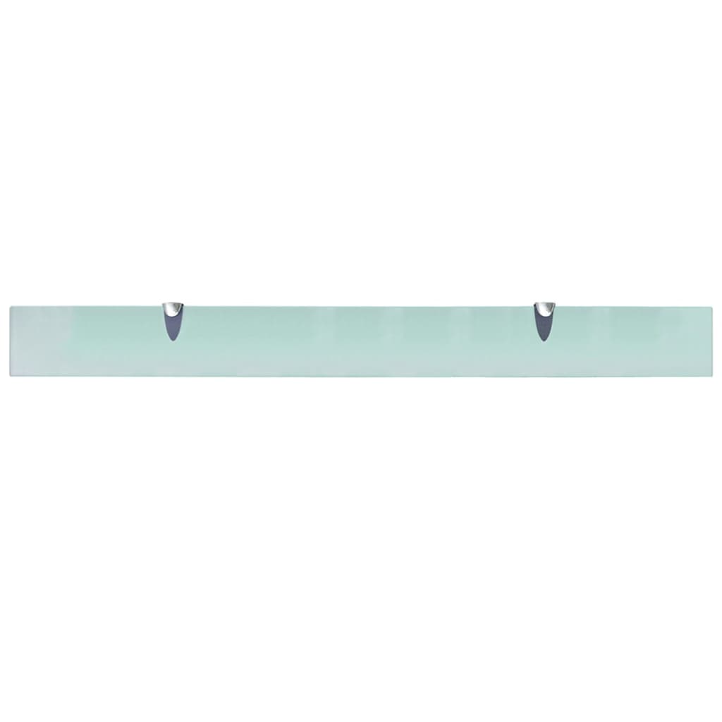 vidaXL Floating Shelves 2 pcs Glass 100x10 cm 8 mm