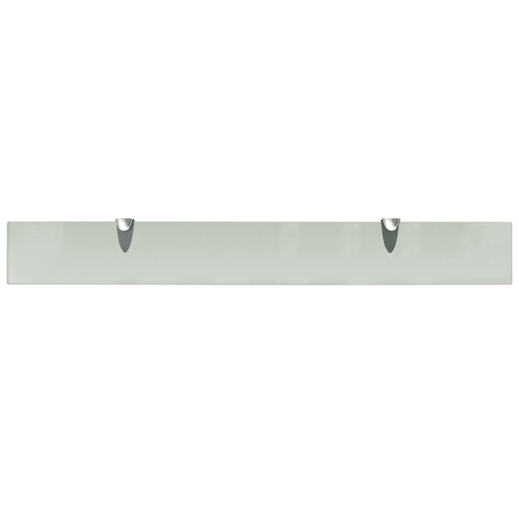vidaXL Floating Shelves 2 pcs Glass 80x10 cm 8 mm