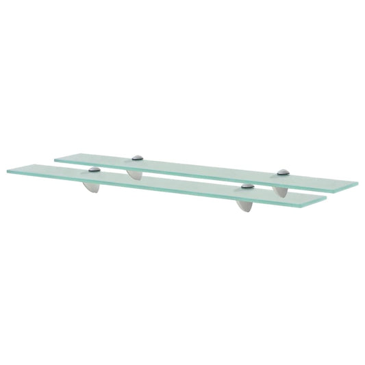 vidaXL Floating Shelves 2 pcs Glass 70x20 cm 8 mm