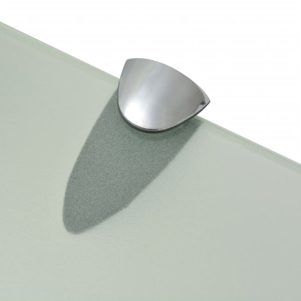 vidaXL Floating Shelves 2 pcs Glass 50x20 cm 8 mm